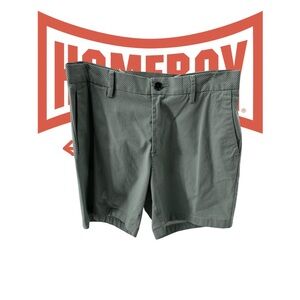 Michael Kors Black and Gray Flat Front Shorts